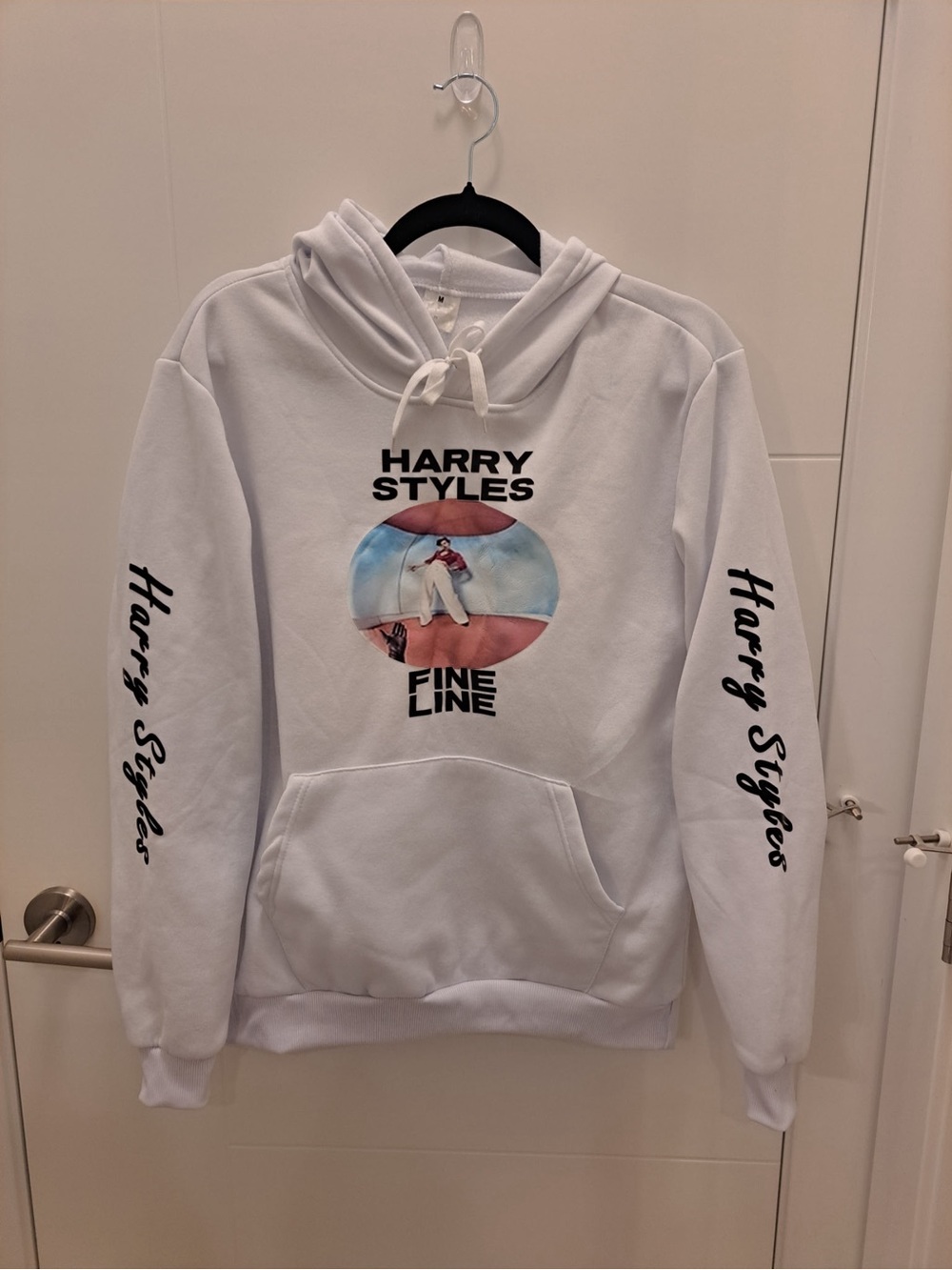 Harry Styles Fine Line White Graphic Hoodie Medium DIY